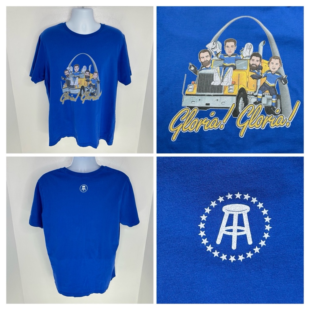 Barstool Sports St Louis Blues Gloria Stanley Cup T Shirt‎ Big Rig Size XL Shirt